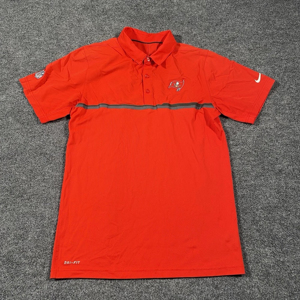 Tampa Bay Buccaneers Nike On Field Coaches Polo Shirt Mens Small Stretch Fabric - Picture 3 of 8